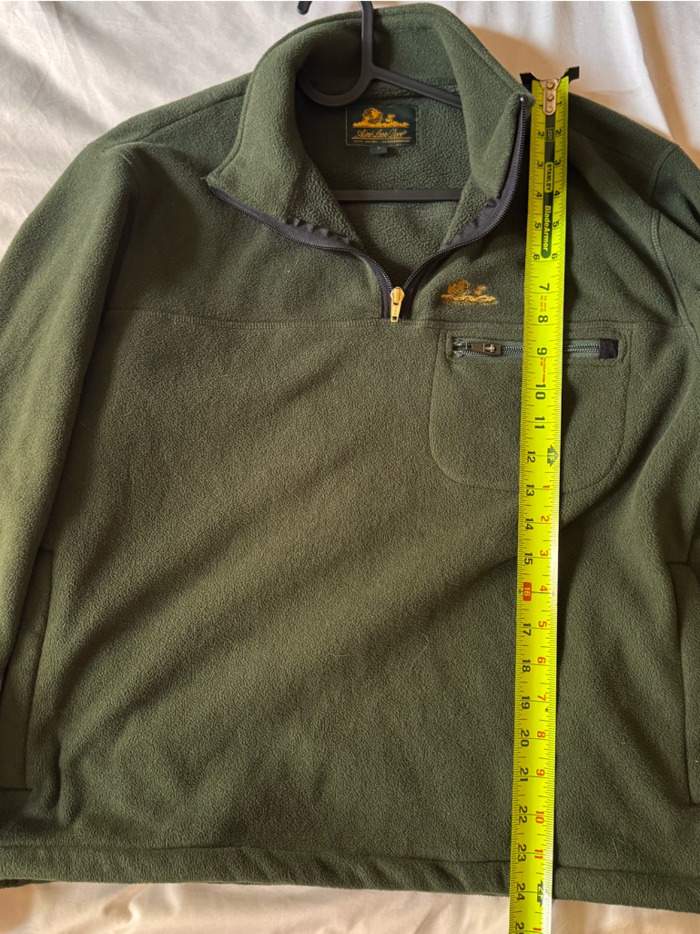Aime Leon Dore Olive Green Unisphere Fleece Zip Pullover